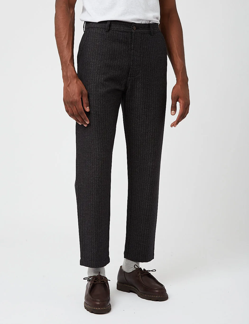 Universal Works Military Chino (Kharma Cotton) - Black sold by Article London