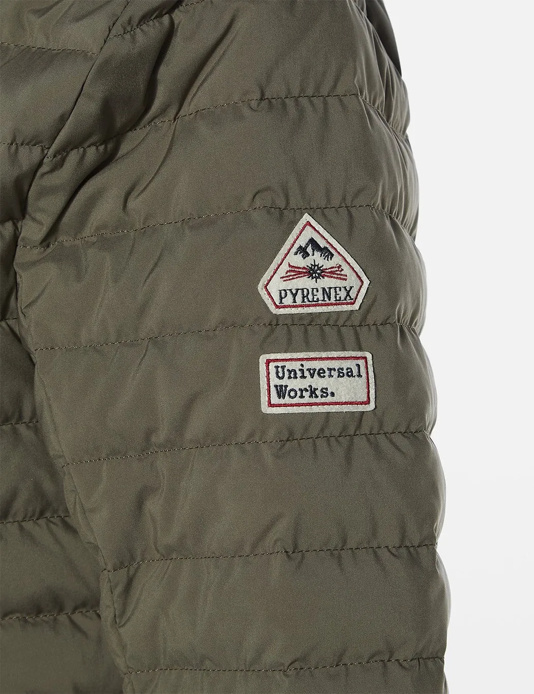 Universal Works x Pyrenex Down Overshirt - Sauge Green sold by Article London product image thumbnail 3