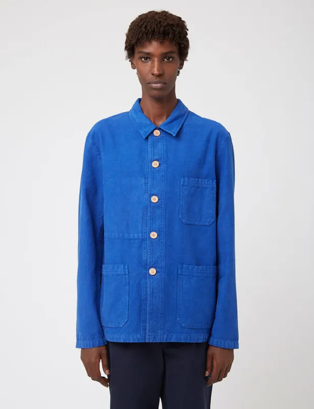 Bhode Chore Jacket (Wood Buttons) - Bugatti Blue sold by Article London