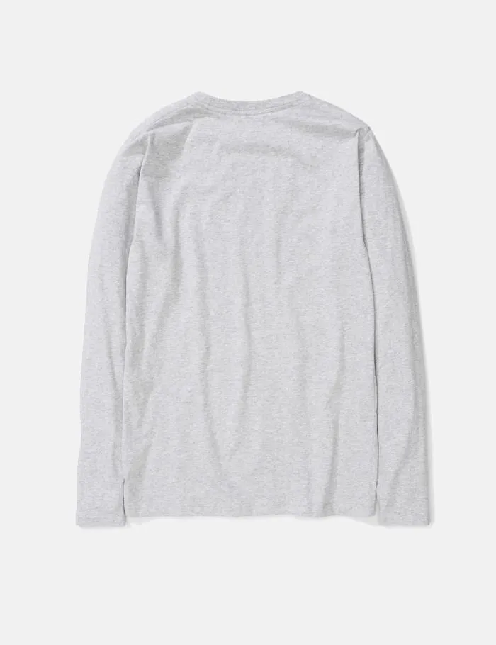 Norse Projects Niels Standard Long Sleeve T-Shirt - Light Grey Melange sold by Article London product image thumbnail 3