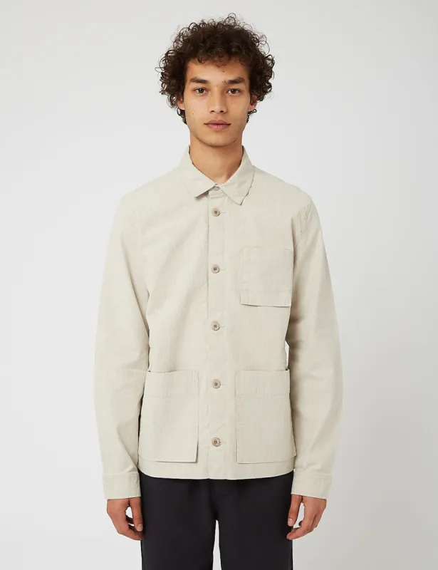 Folk Plinth Assembly Jacket - Slubby Natural Ripstop sold by Article London