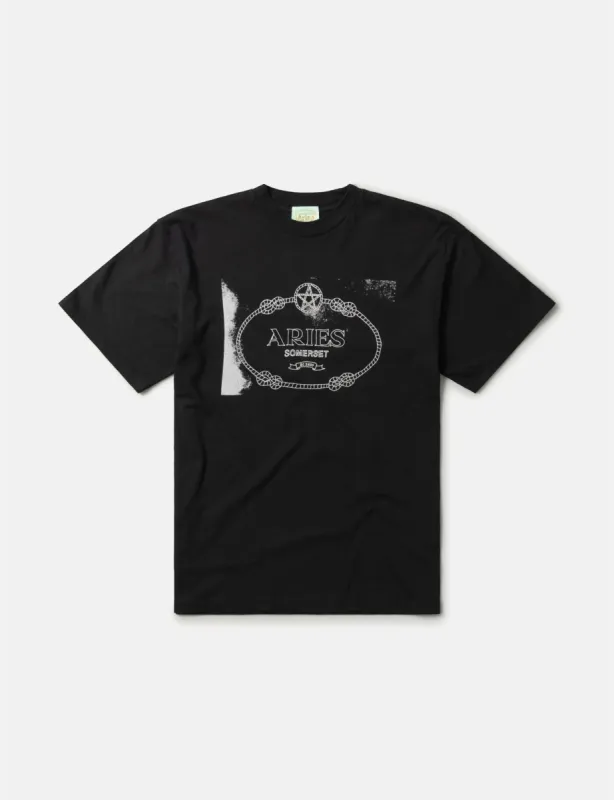 Aries Wiccan Ring T-Shirt - Black sold by Article London