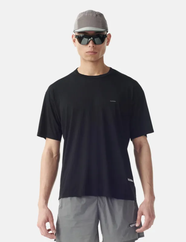 Satisfy Running AuraLite T-Shirt (Recycled) - Black sold by Article London