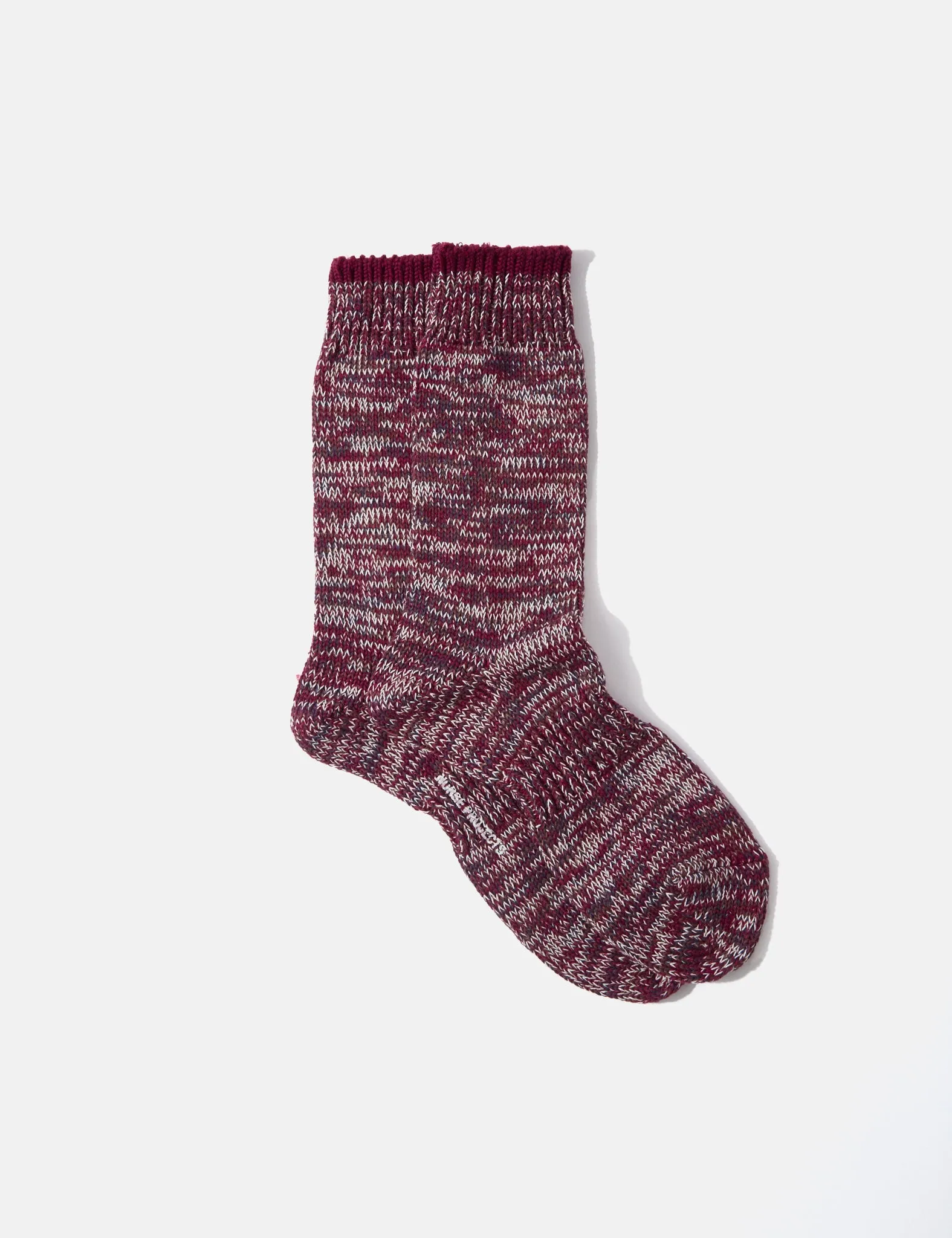 Norse Projects Ebbe Twist Socks - Magenta sold by Article London