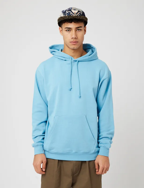 Beams Plus Hooded Sweatshirt - Sax Blue sold by Article London