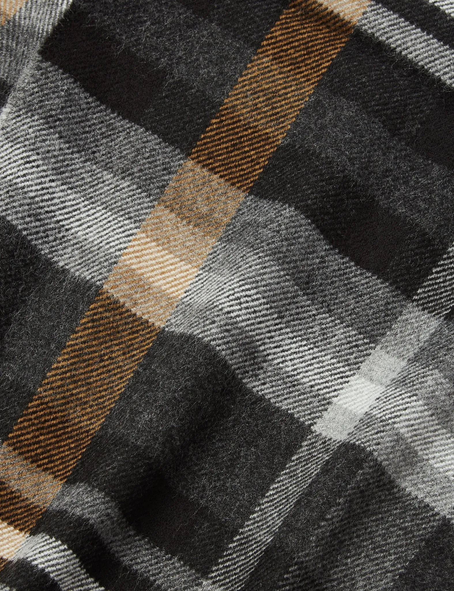 Universal Works Check Scarf - Grey Check sold by Article London product image thumbnail 3