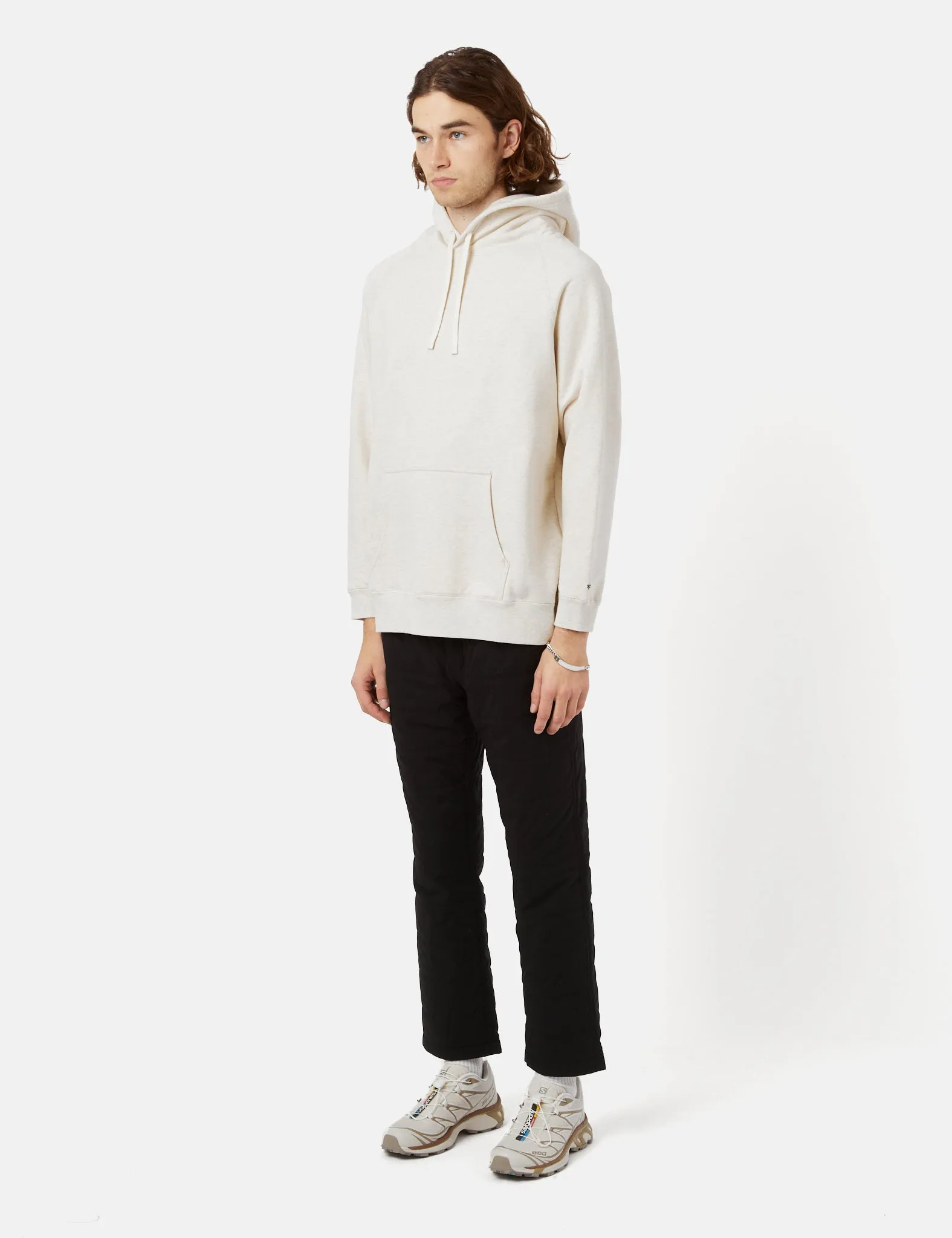 Snow Peak Hooded Sweatshirt (Recycled Cotton) - Oatmeal Brown sold by Article London product image thumbnail 3