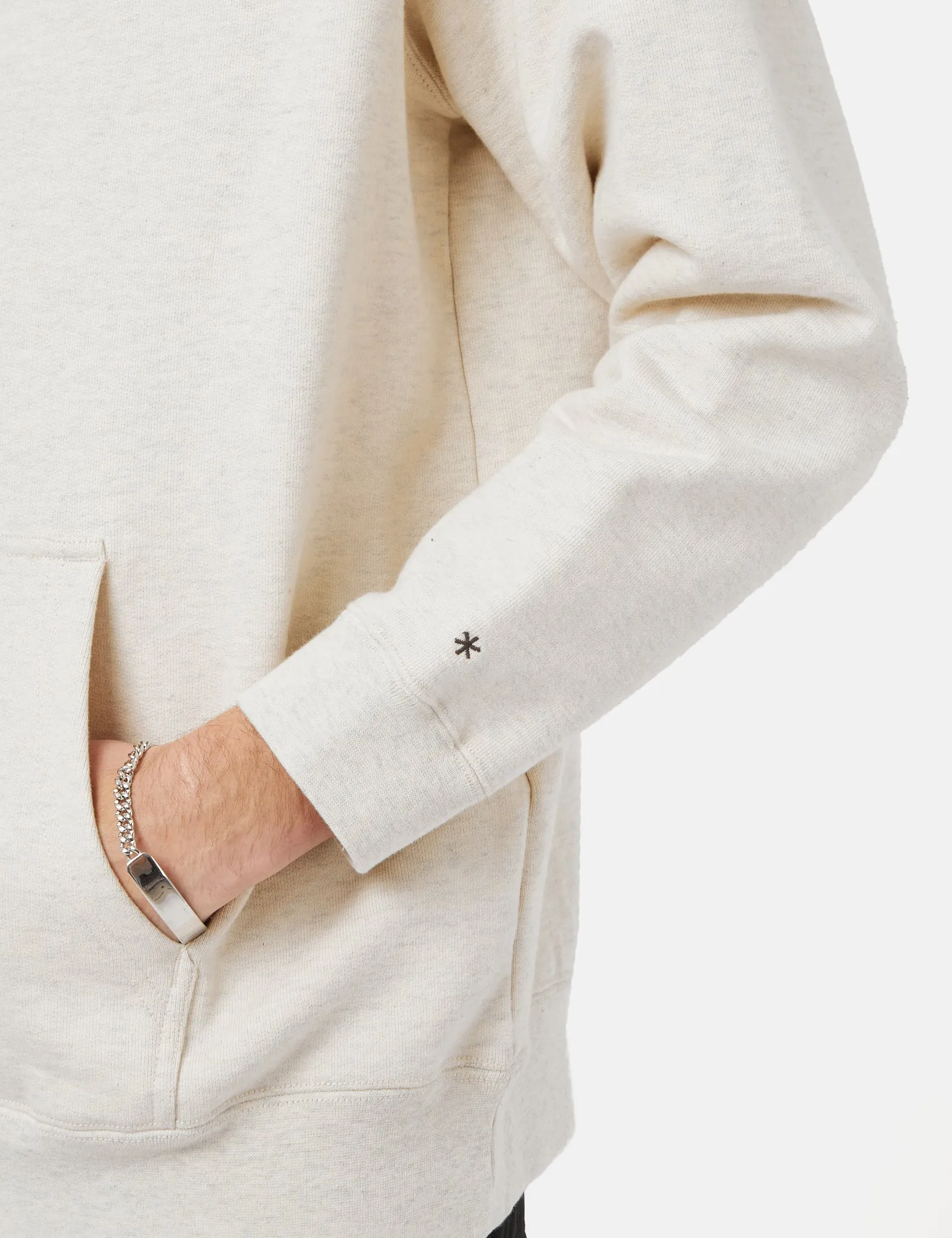 Snow Peak Hooded Sweatshirt (Recycled Cotton) - Oatmeal Brown sold by Article London product image thumbnail 2
