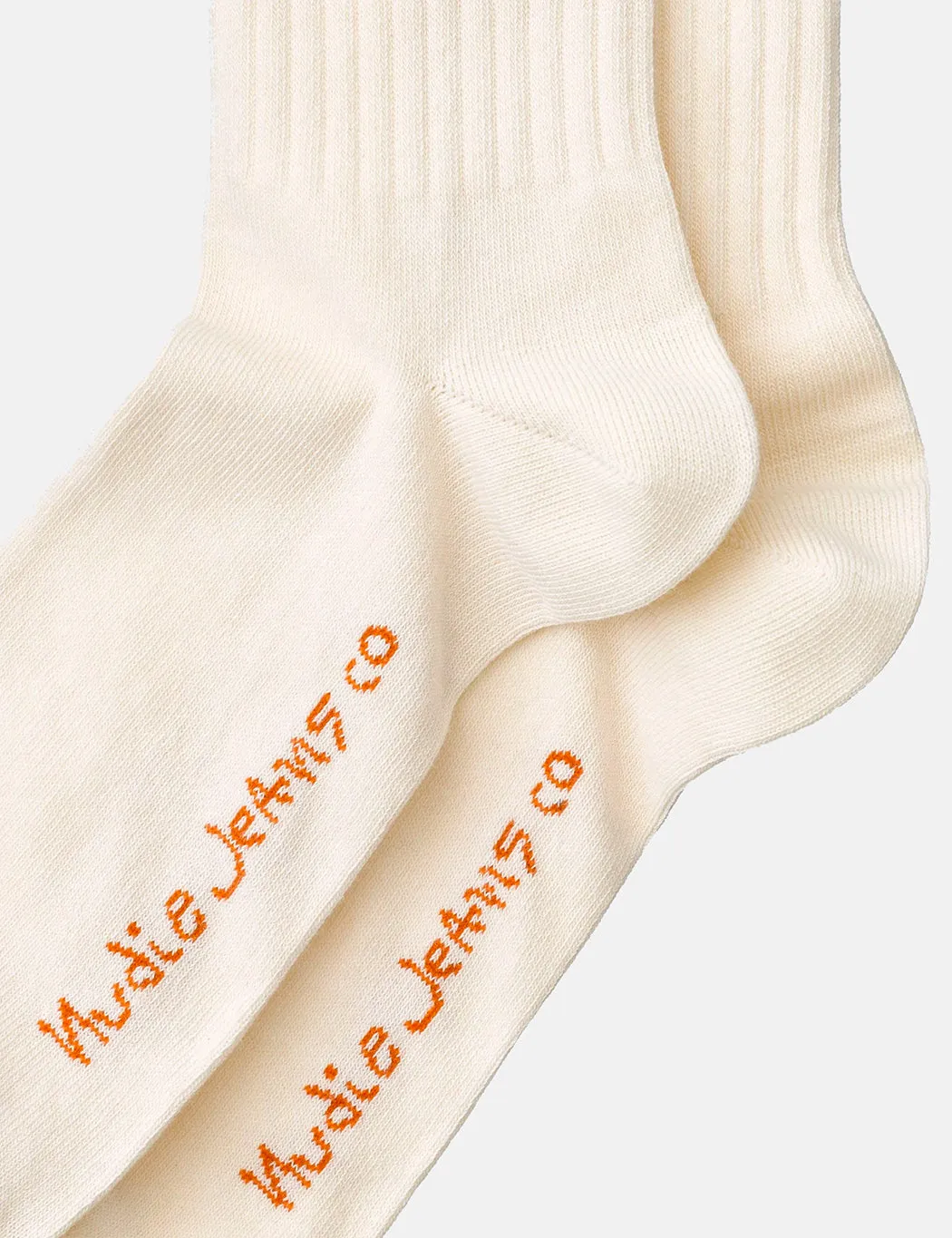 Nudie Amundsson Sport Socks - White/Navy sold by Article London product image thumbnail 2