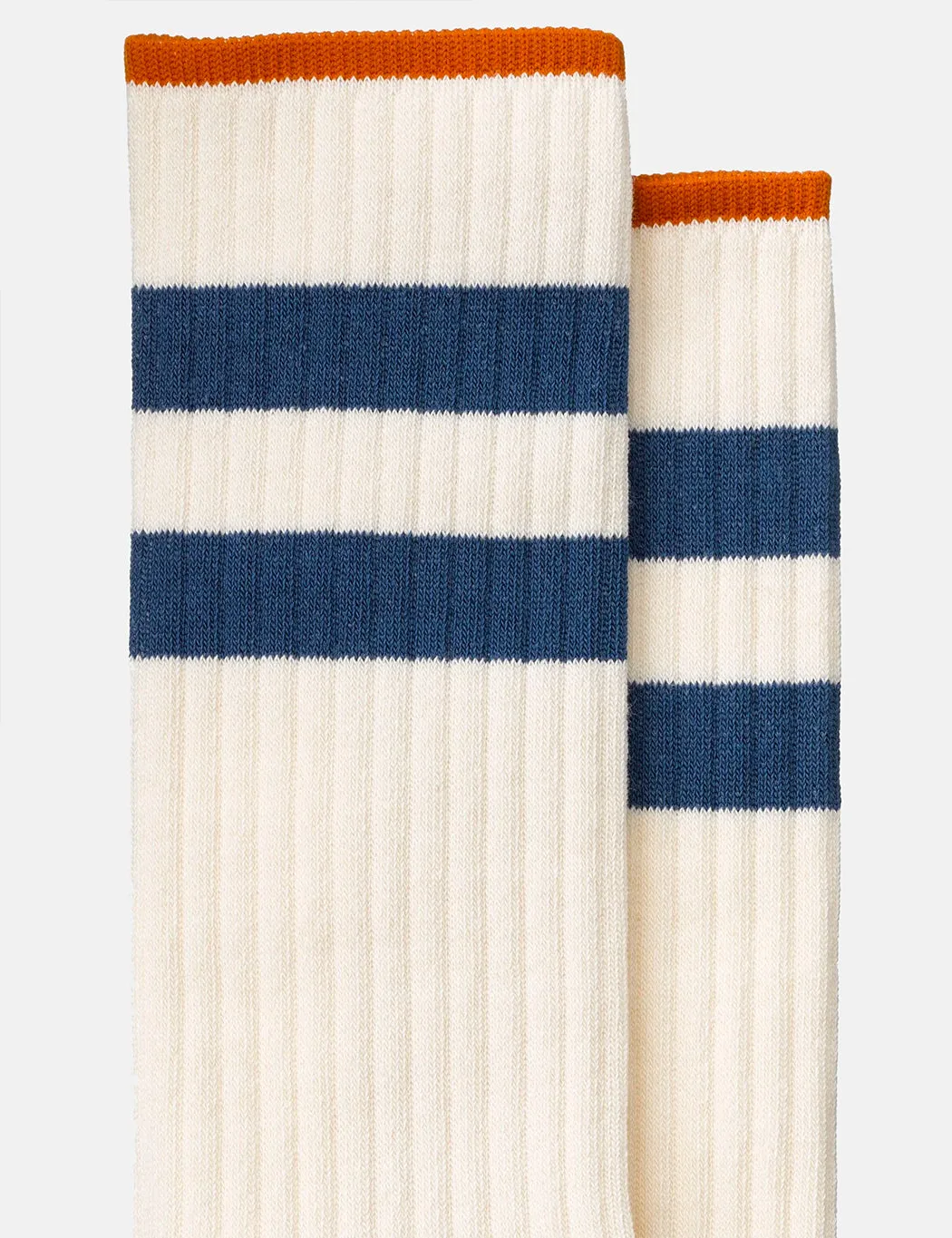 Nudie Amundsson Sport Socks - White/Navy sold by Article London product image thumbnail 3