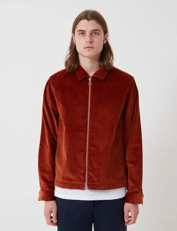 Bhode x Brisbane Moss Zip Jacket (Cord) - Cinnamon sold by Article London