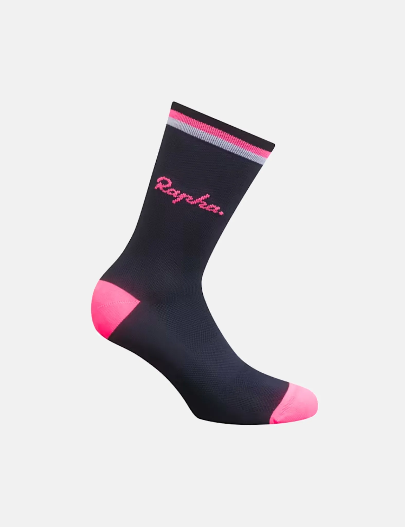 Rapha Logo Socks - Dark Navy / High-Vis Pink / White sold by Article London product image thumbnail 3