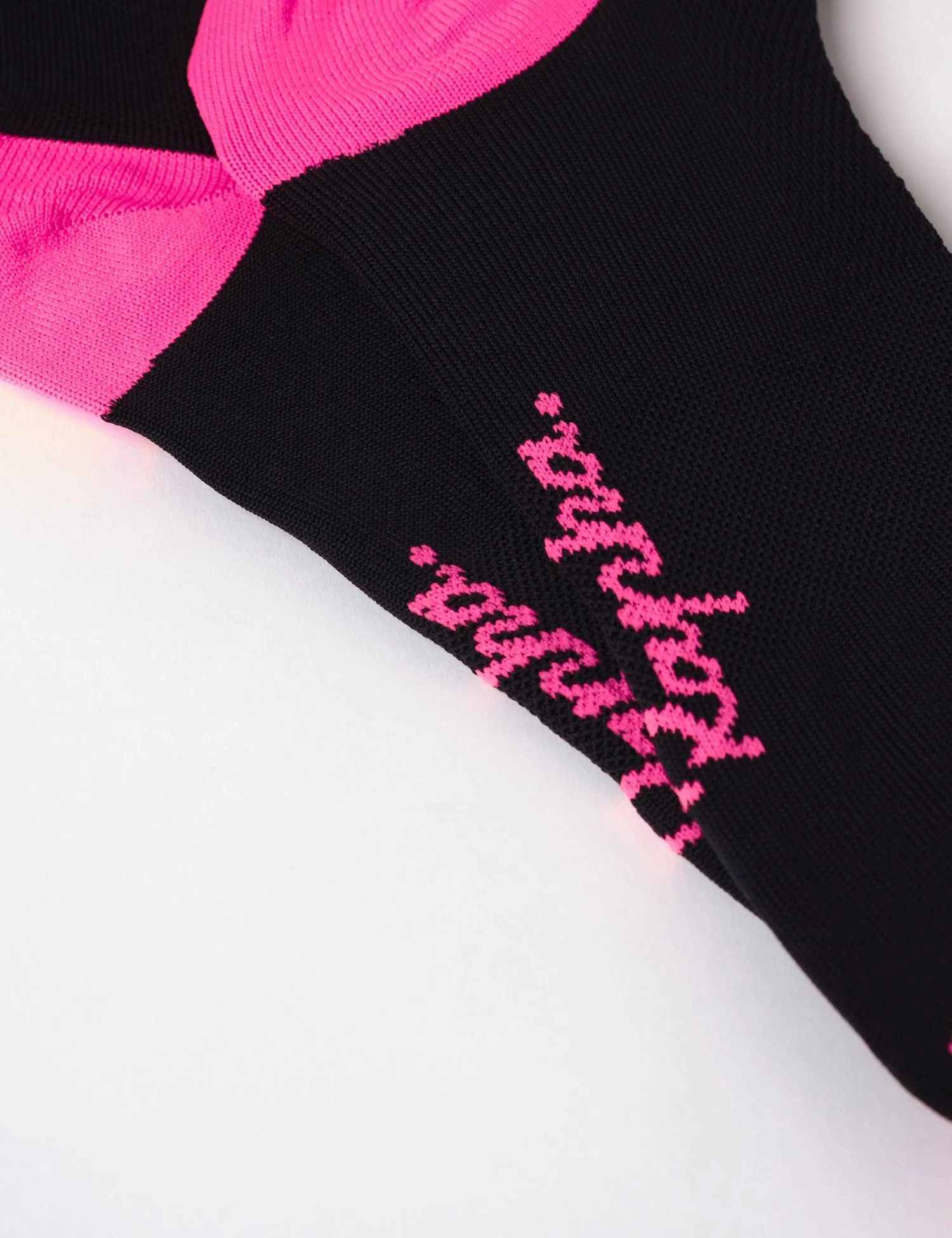 Rapha Logo Socks - Dark Navy / High-Vis Pink / White sold by Article London product image thumbnail 4