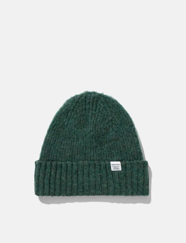 Norse Projects Brushed Lambswool Beanie - Linden Green sold by Article London