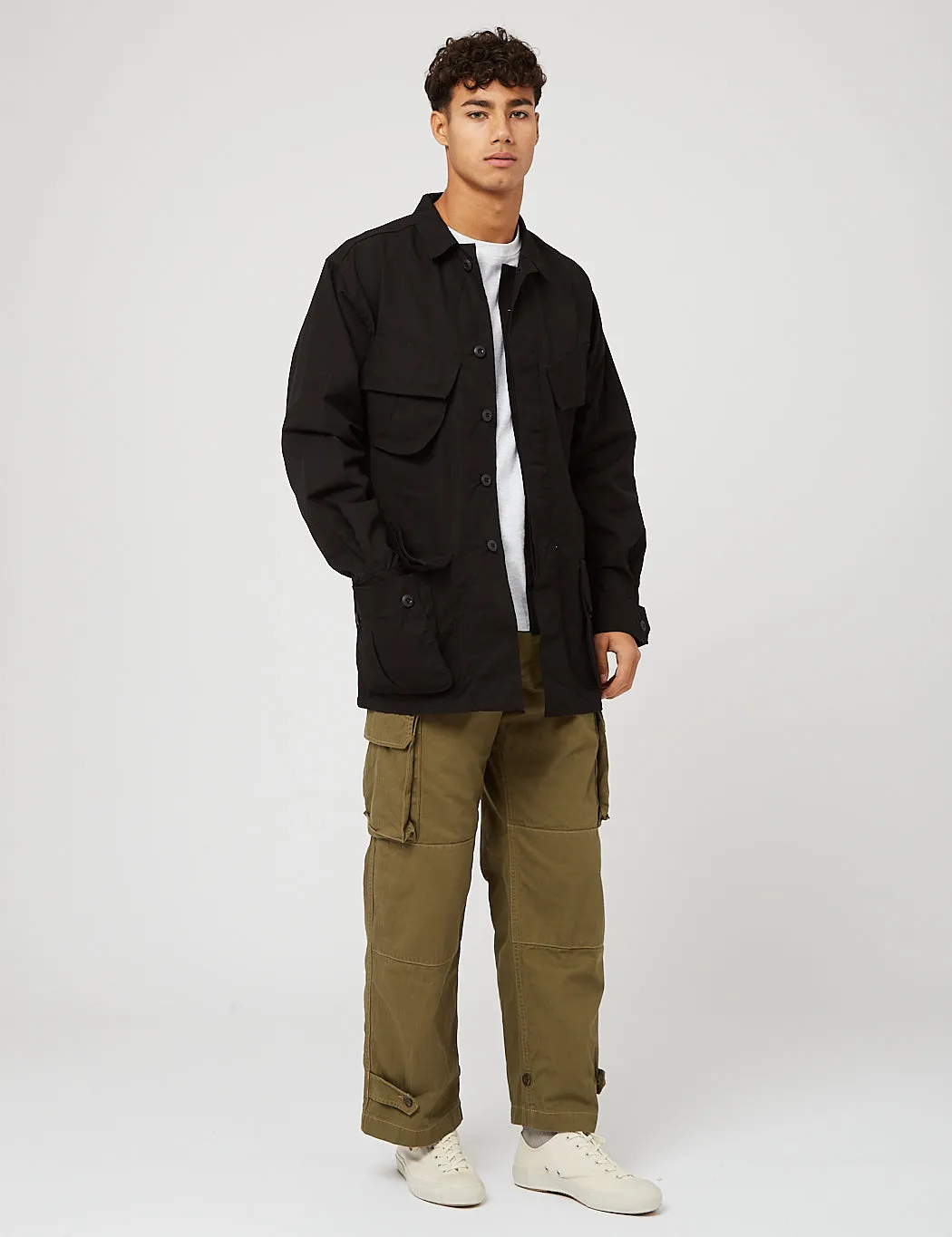 orSlow US Army Tropical Jacket - Black sold by Article London product image thumbnail 3