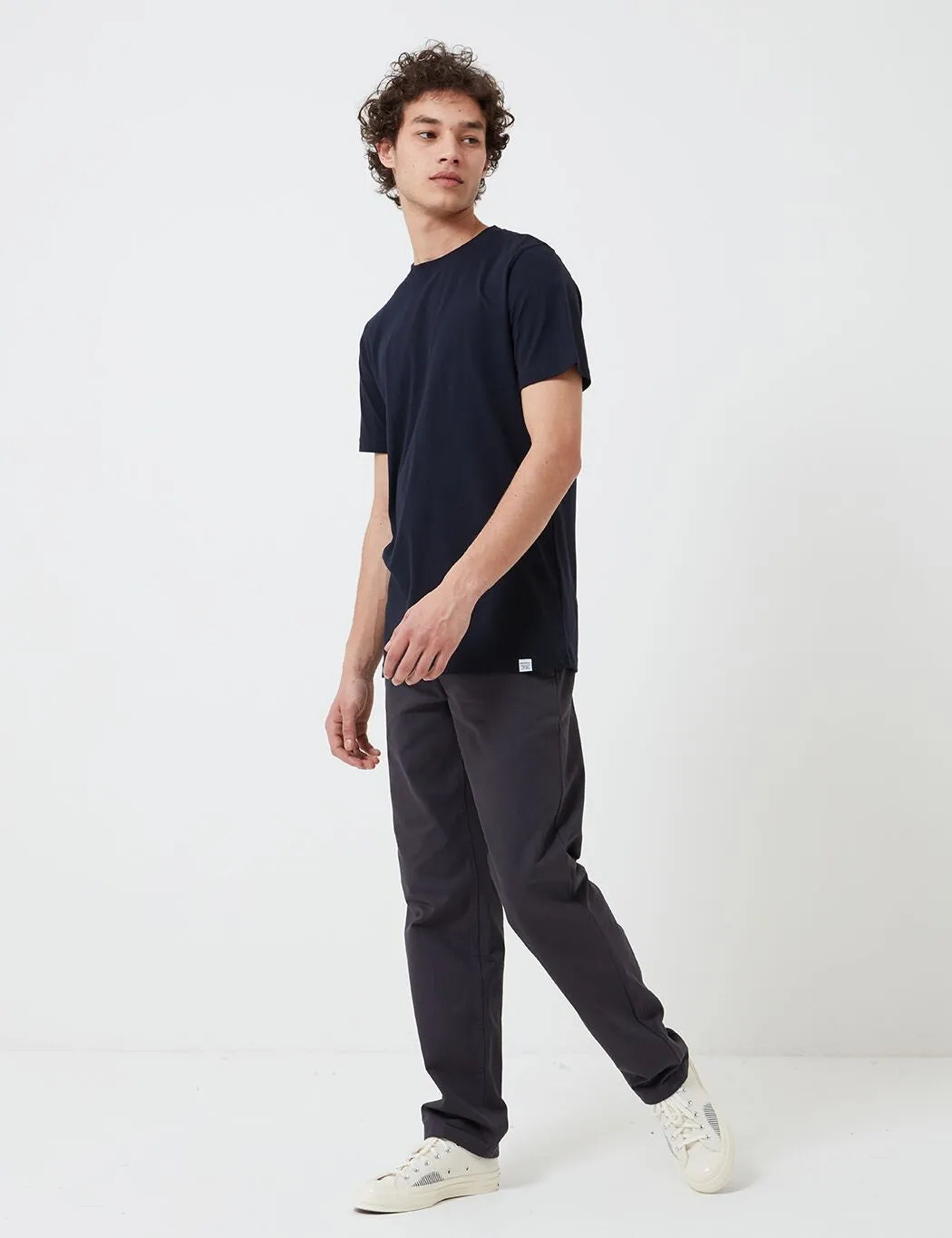 Norse Projects Niels Standard T-Shirt (Organic Cotton) - Navy Blue sold by Article London product image thumbnail 3
