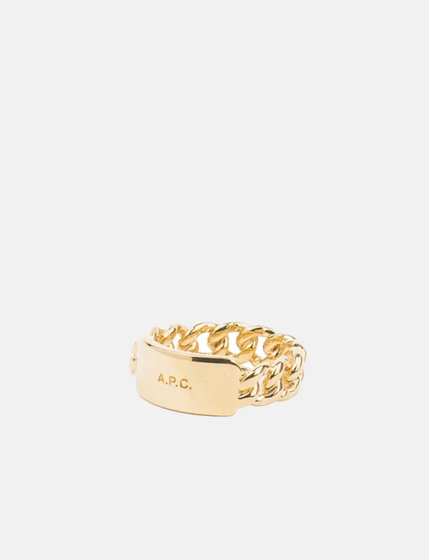 A.P.C. Darwin Ring - Gold sold by Article London
