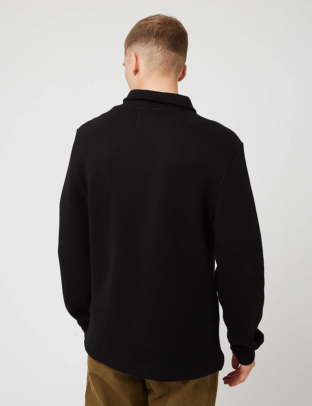 Bhode Everyday Half-Zip Collar Sweatshirt (Loopback) - Pirate Black sold by Article London product image thumbnail 5