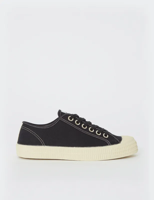Novesta Star Master Contrast Stitch Trainers - Black/Beige/Ecru sold by Article London