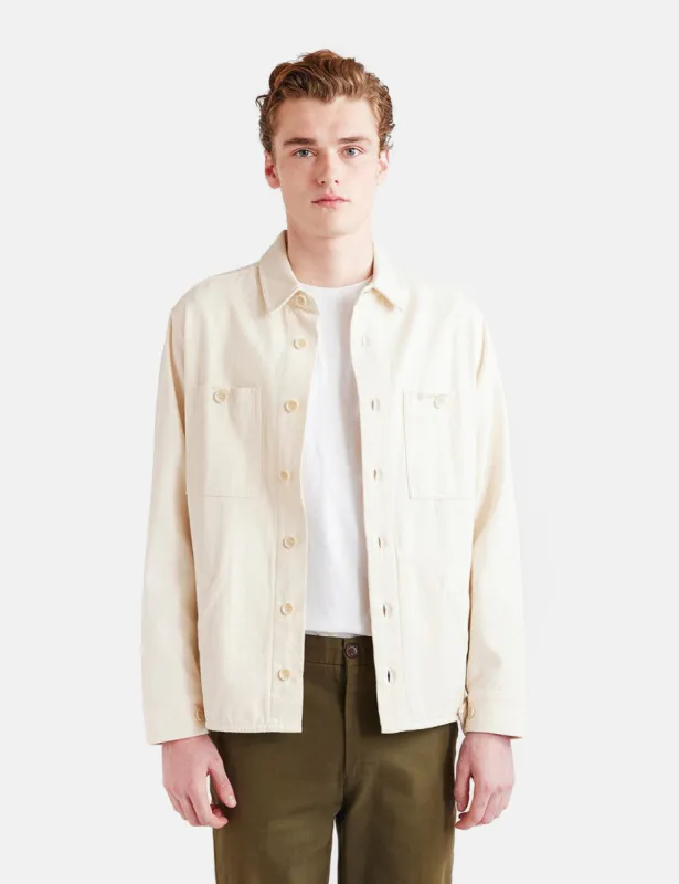 Percival Workshirt (Cavalry Twill) - Ecru sold by Article London