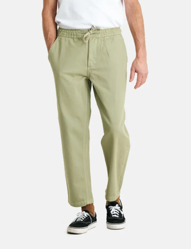 Wax London Kurt Organic Cotton Trouser (Tapered) - Sage Green sold by Article London