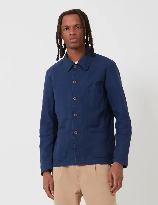 Vetra French Workwear Jacket 5-Short (Cotton Drill) - Navy Blue sold by Article London