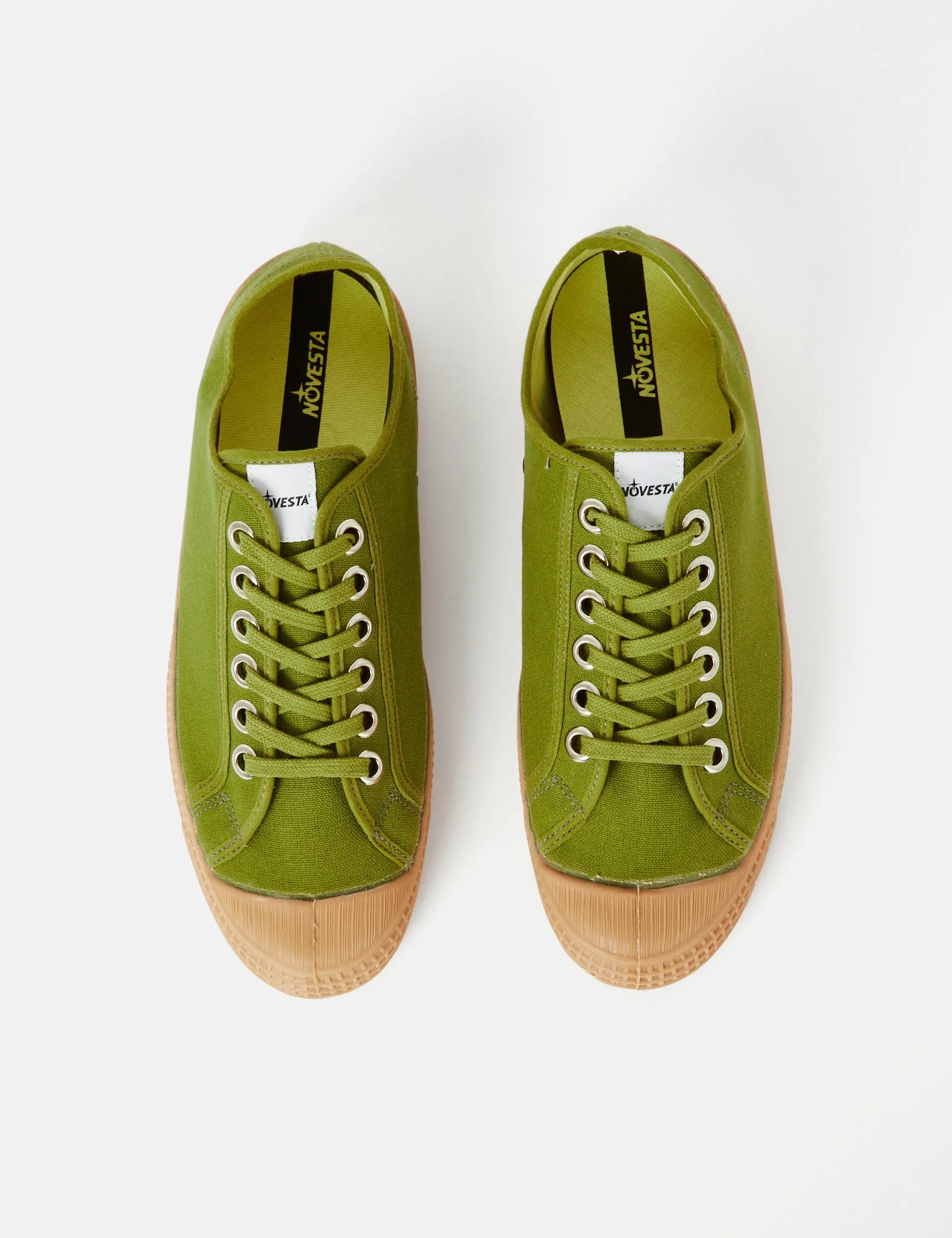 Novesta Star Master Trainers (Canvas) - Cactus Green/Gum Sole sold by Article London product image thumbnail 5