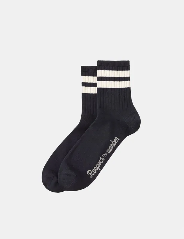 Nudie Amundsson Low RTW Socks - Navy Blue sold by Article London