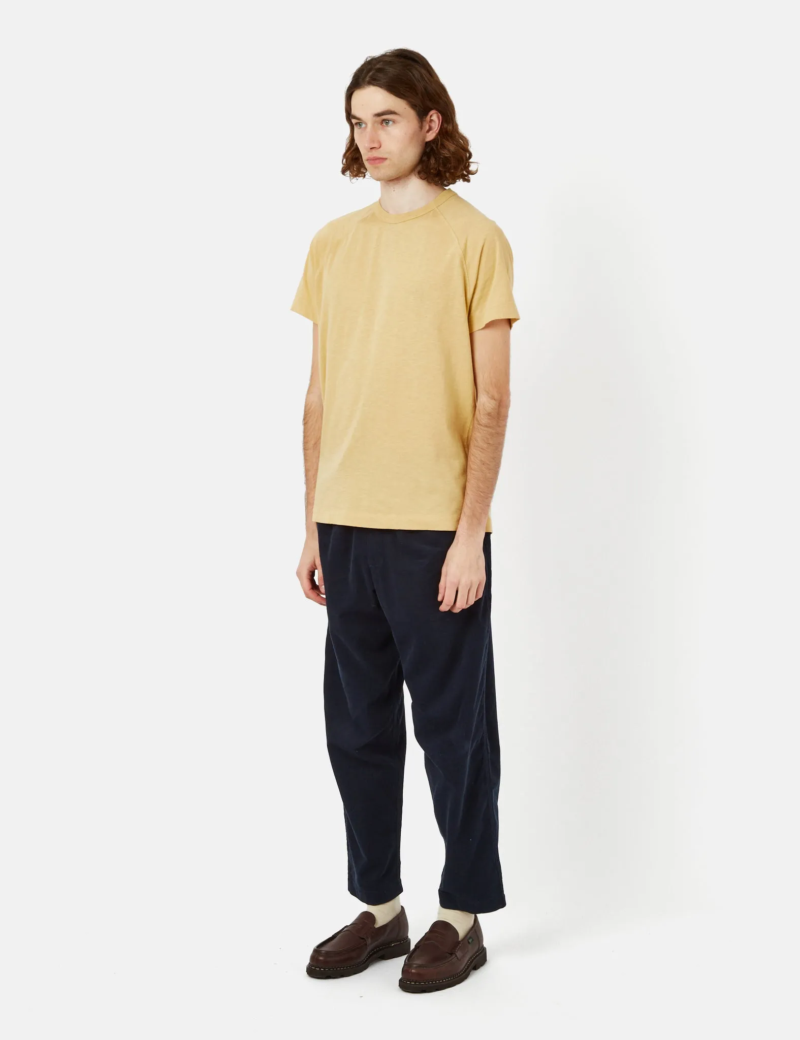 YMC Television Raglan T-Shirt (Organic Cotton) - Sand sold by Article London product image thumbnail 4