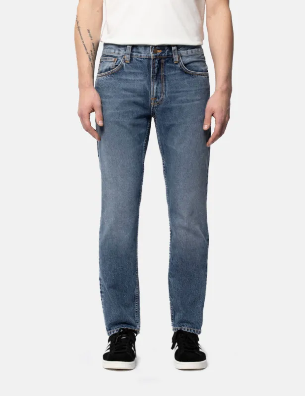 Nudie Jeans Gritty Jackson Jeans (Regular Fit) - Far Out Blue sold by Article London
