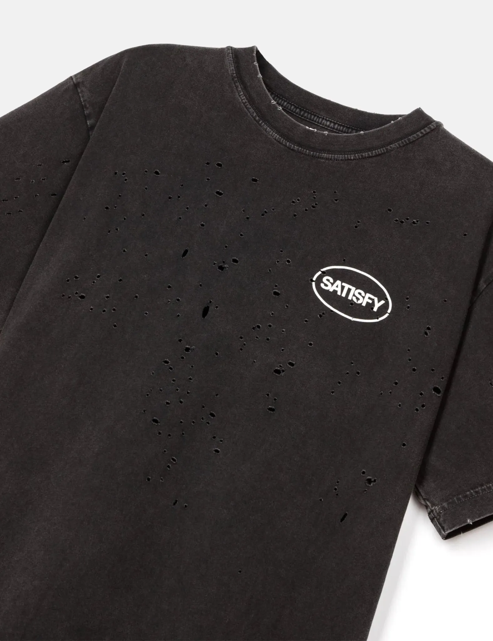 Satisfy MothTech T-Shirt - Aged Black sold by Article London product image thumbnail 3