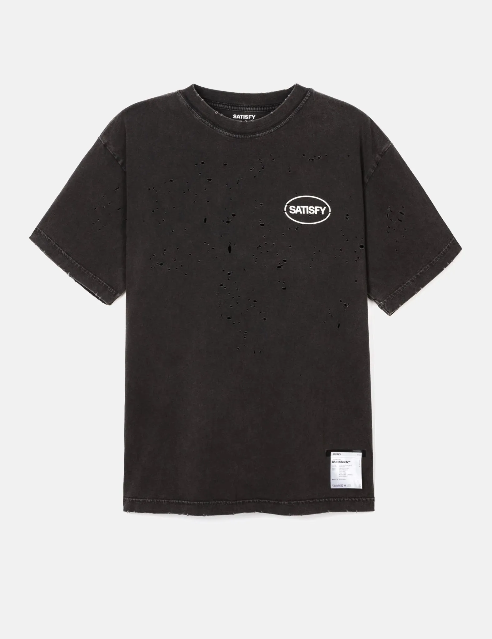 Satisfy MothTech T-Shirt - Aged Black sold by Article London
