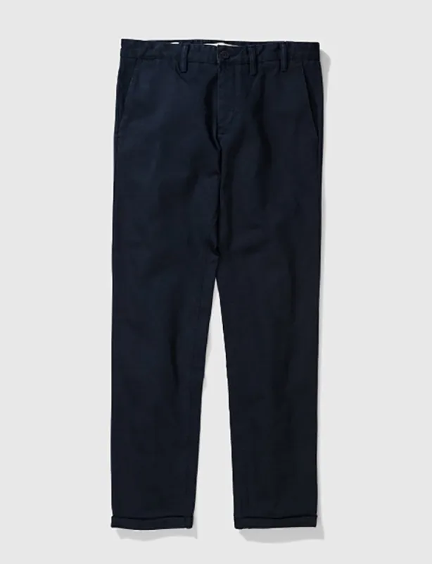 Norse Projects Aros Heavy Chino (Regular) - Navy Blue sold by Article London