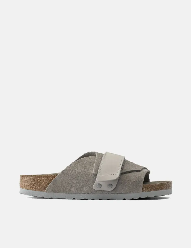 Birkenstock Kyoto (Nubuck) - Stone Coin Grey sold by Article London