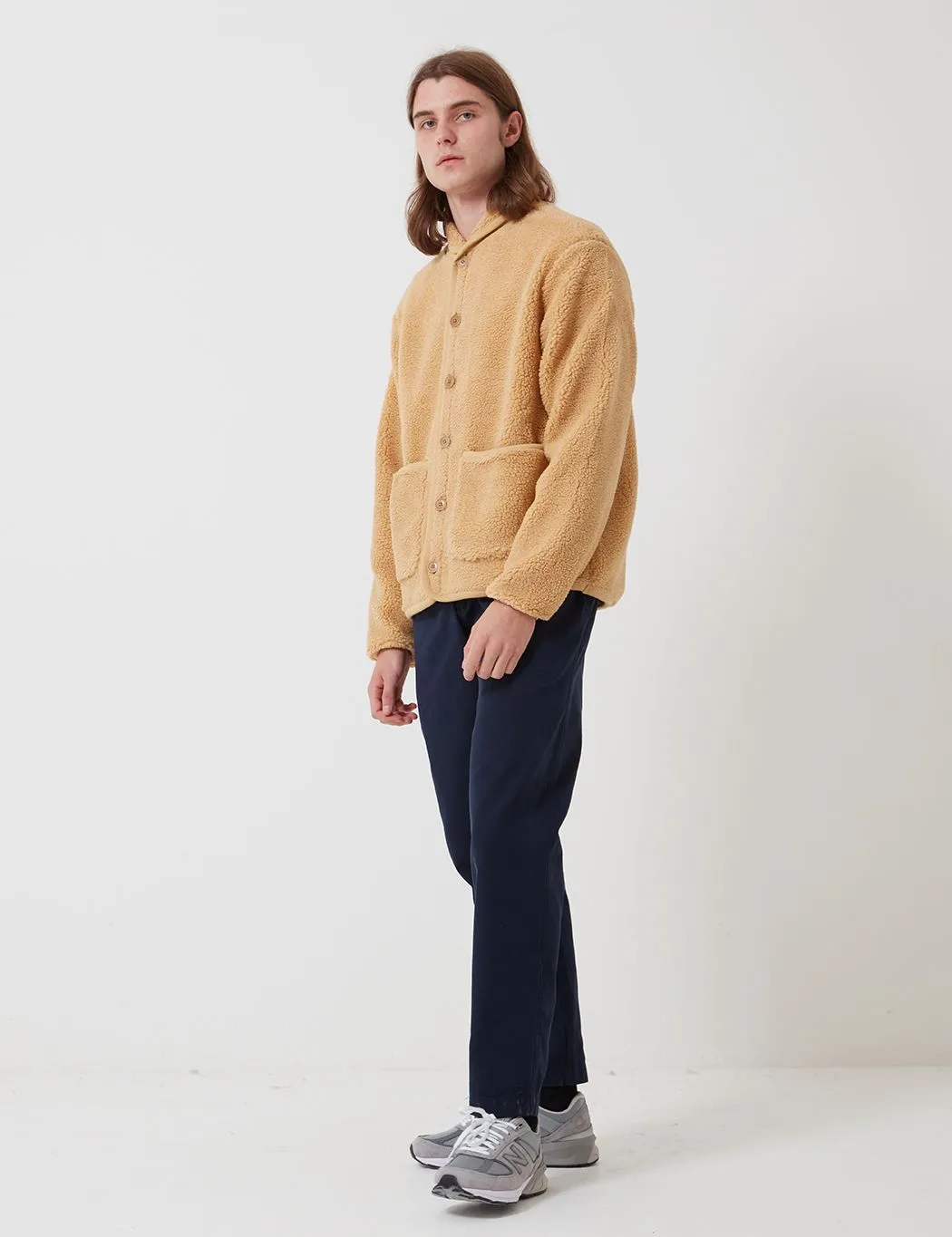 Bhode Fleece Work Jacket - Beige sold by Article London product image thumbnail 4