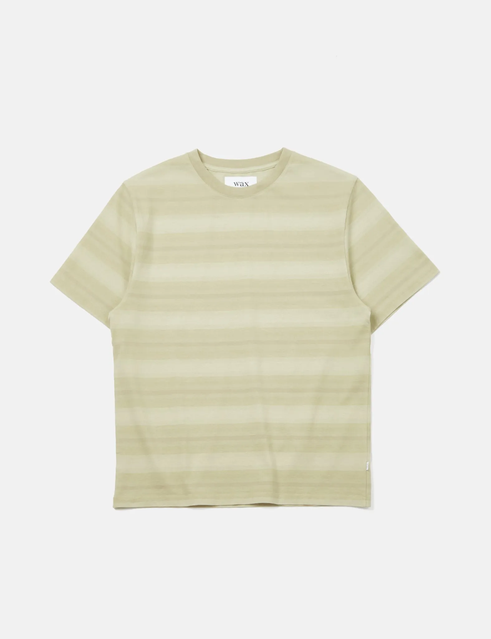 Wax London Dean T-Shirt (Ombre Stripe) - Sage Green sold by Article London product image thumbnail 4