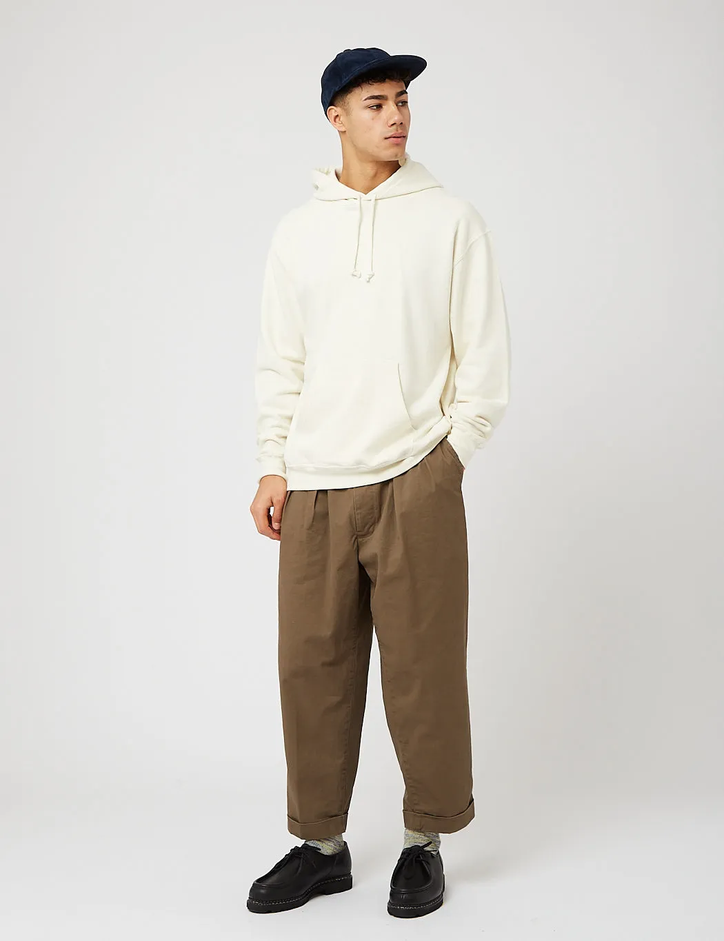Beams Plus Hooded Sweatshirt - Off White sold by Article London product image thumbnail 4