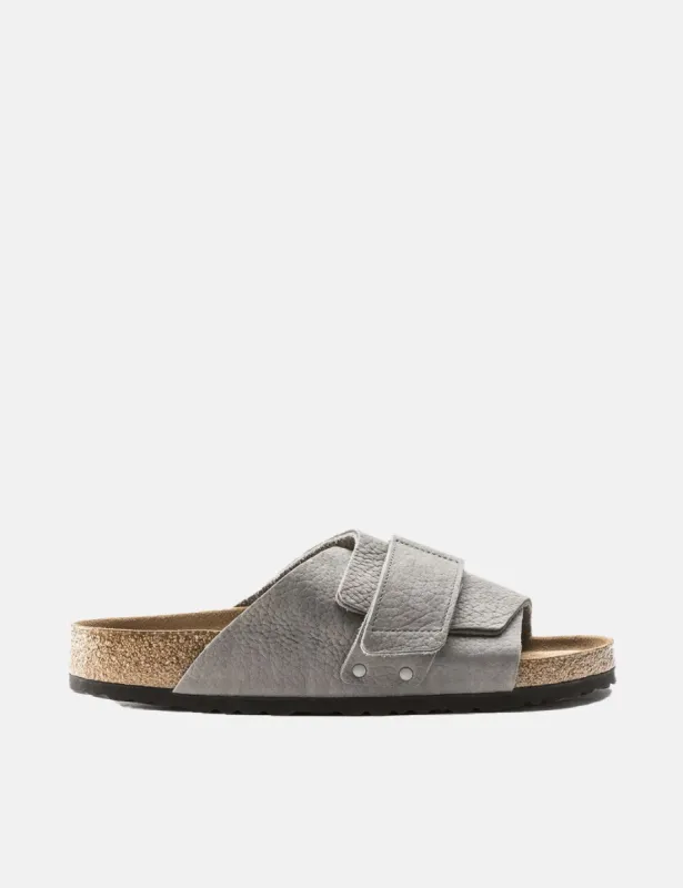 Birkenstock Kyoto Nubuck (Regular, Soft Footbed) - Desert Buck Whale Gray sold by Article London