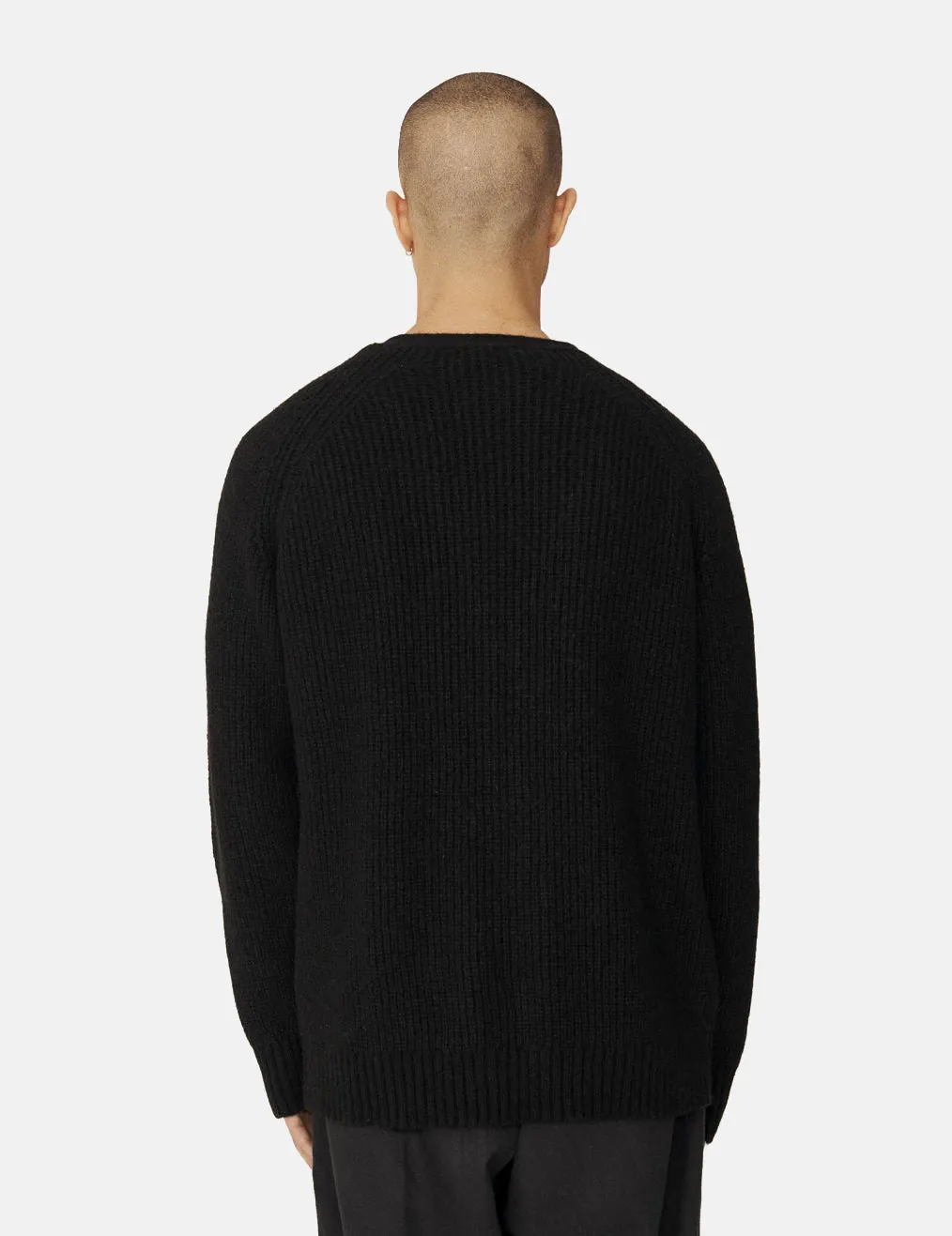 YMC Kurt Cardigan (Mohair) - Black sold by Article London product image thumbnail 3