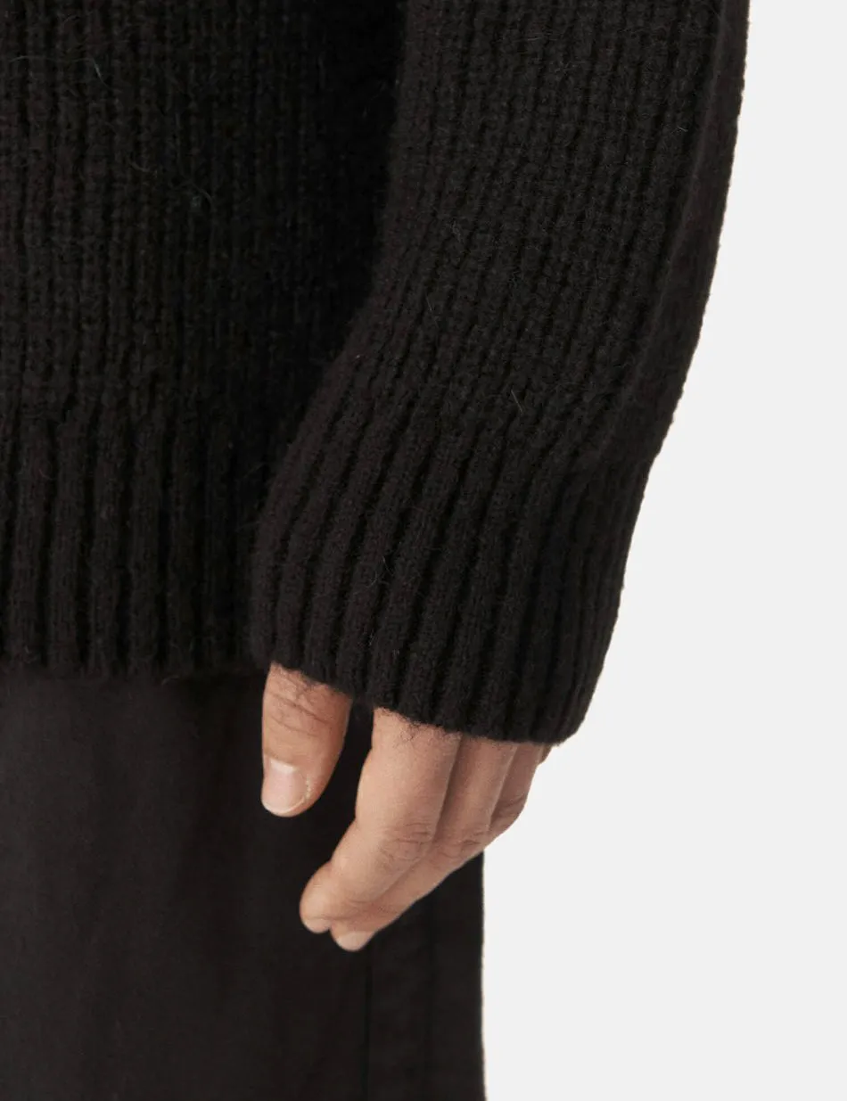 YMC Kurt Cardigan (Mohair) - Black sold by Article London product image thumbnail 2