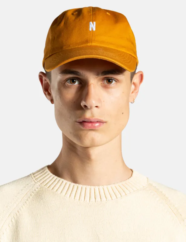 Norse Projects Twill Sports Cap - Rufous Orange sold by Article London