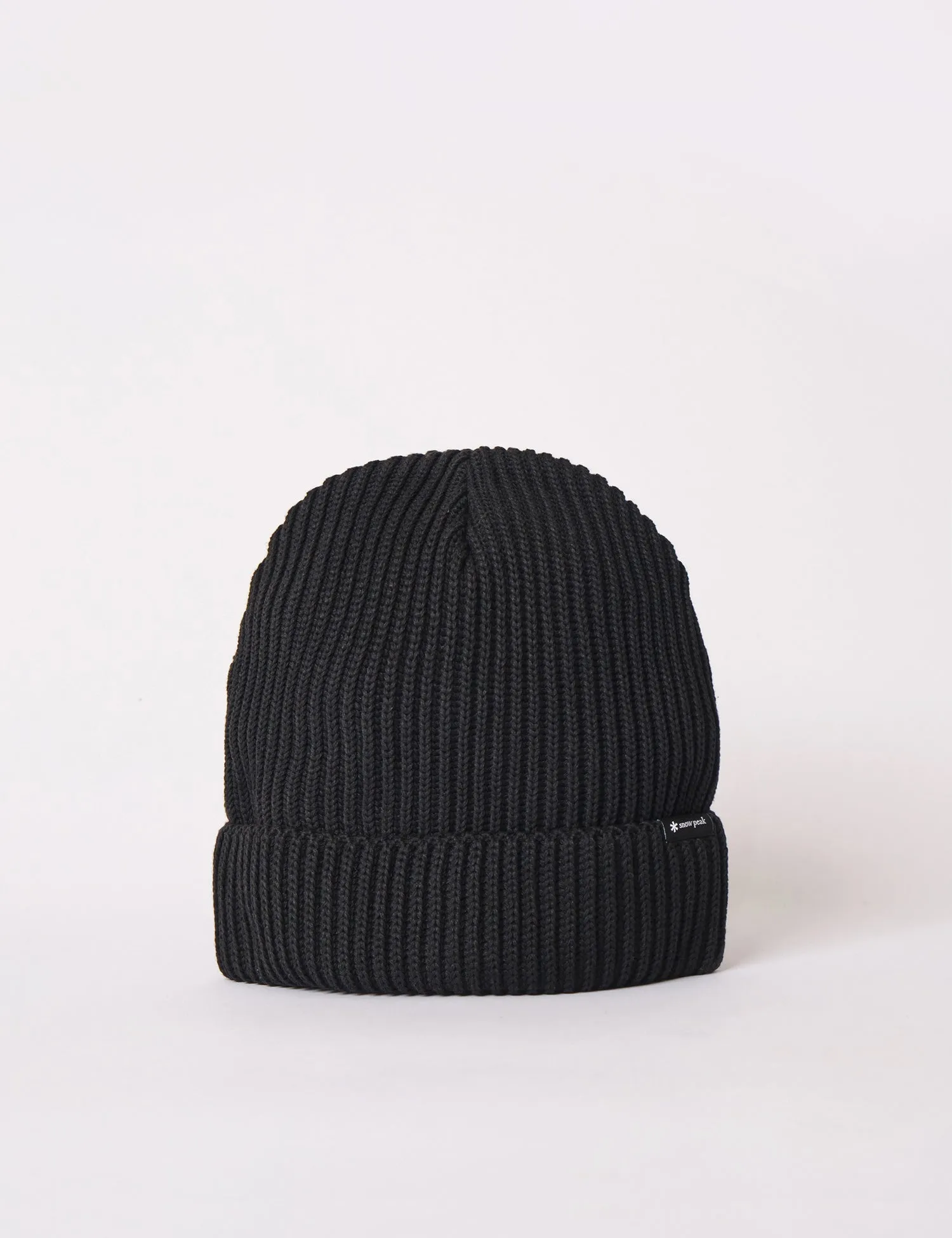 Snow Peak Pe/Co Knit Beanie Hat - Black sold by Article London
