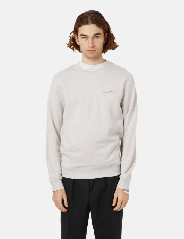 A.P.C. Item H Sweatshirt - Heathered Ecru sold by Article London