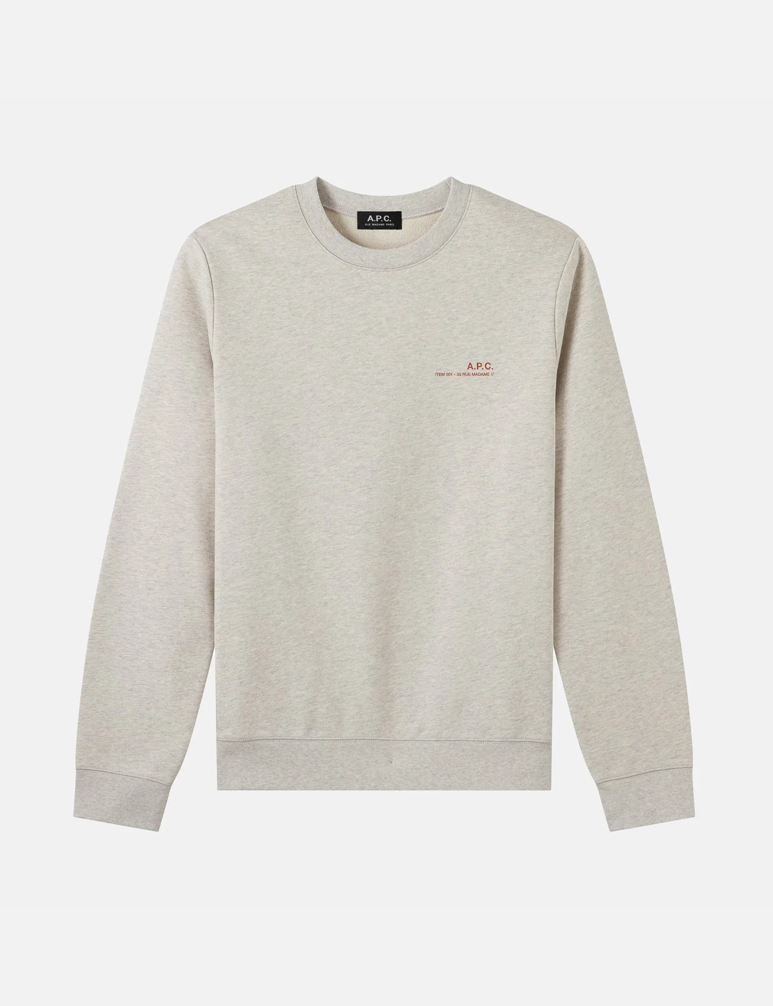 A.P.C. Item H Sweatshirt - Heathered Ecru sold by Article London product image thumbnail 5
