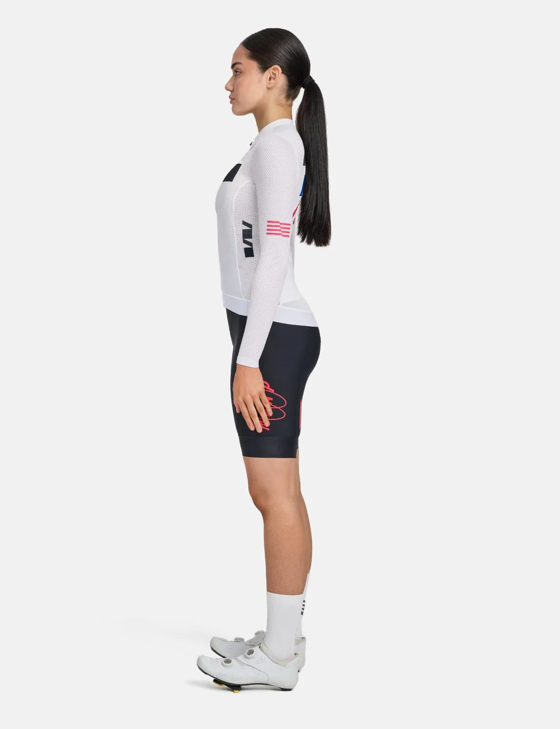 MAAP Womens Trace Pro Air Long Sleeve Jersey - White sold by Article London product image thumbnail 4