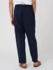 Universal Works Pleated Track Pants (Recycled Cotton) - Navy Blue sold by Article London