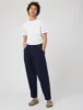 Universal Works Pleated Track Pants (Recycled Cotton) - Navy Blue sold by Article London