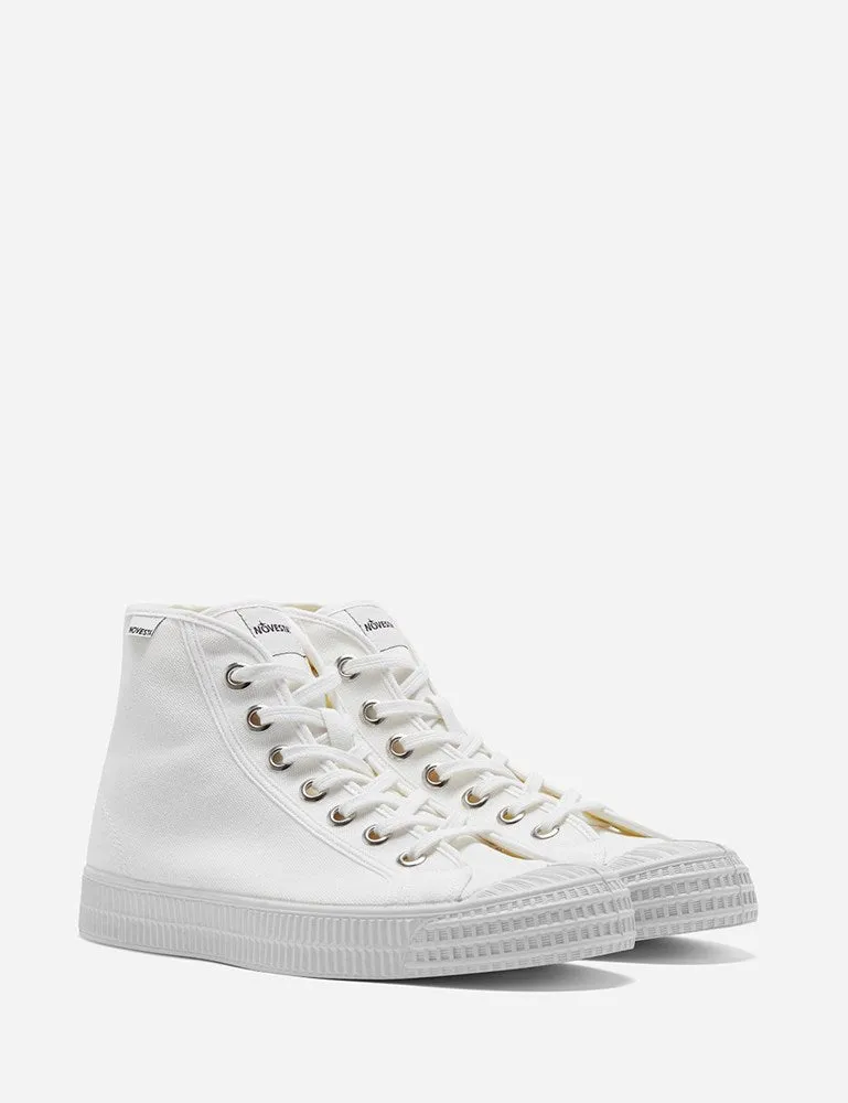 Novesta Star Dribble Hi Trainers (Canvas) - White sold by Article London product image thumbnail 3