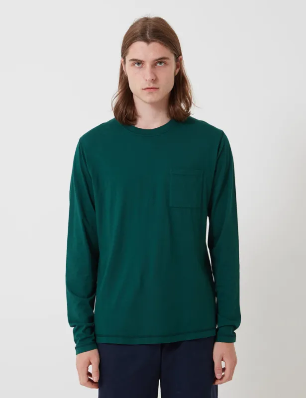 Bhode Besuto Long Sleeve T-Shirt (Organic Cotton) - Forest Green sold by Article London