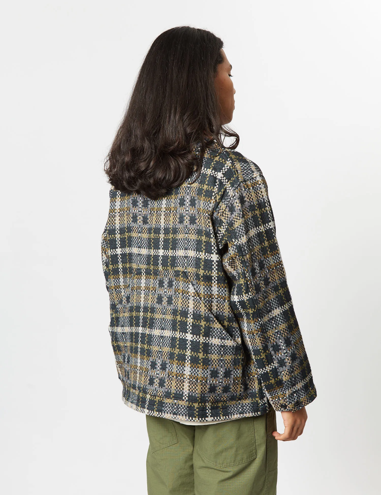 Engineered Garments Shooting Jacket (Plaid) - Black/Tan sold by Article London product image thumbnail 4